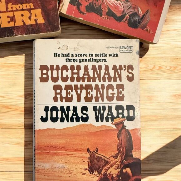 Vintage Western Pulp Book Lot 3 1960s 1970s 1950s Paperback TPB - Picture 4 of 4